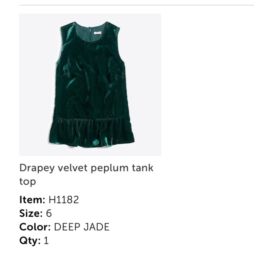 J. Crew Peplum Top